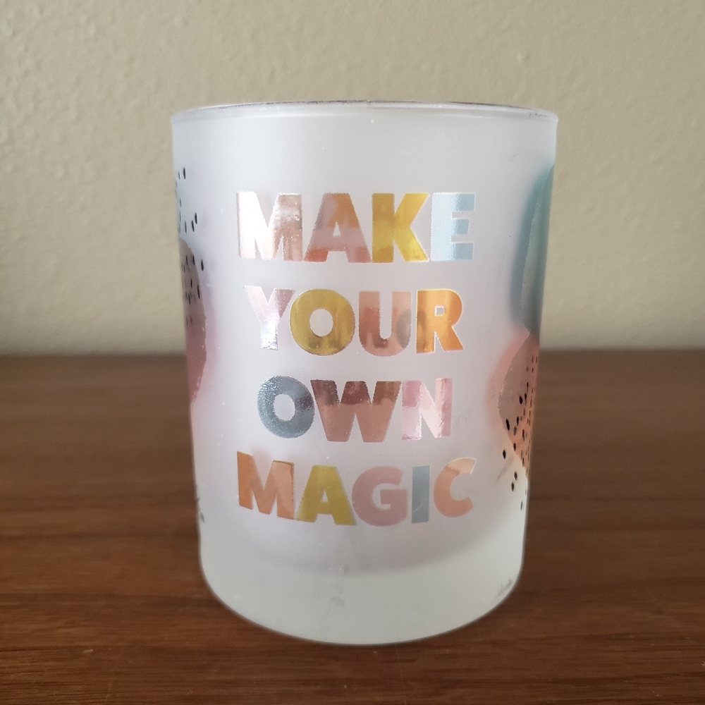 Culver LTD Frosted Lowball Glass Make Your Own Magic Mickey earppp
